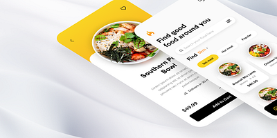 Design: Food App mobile app ui user interface visual design