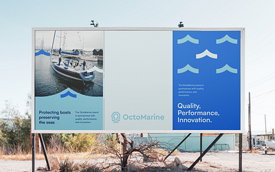 Octomarine Billboard Ad abstract ai logo boat logo branding branding crypto logo data logo finance branding logo fintech branding logo marine logo nature logo sea branding sea logo startup logo tech logo trust logo wave logo