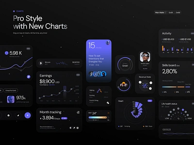 Crypto Flow - UI Kit Charts (+Sources?) bank services banking platform blockchain coin crypto swap dashboard finance design fintech fintech startup fintech website design ico investment modern banking payment system revolut saas startup ui ux web design web3