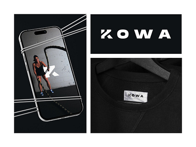 K O W A logo 🏋🏿 brand branding clothes graphic design gym k logo logotype sport