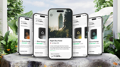 Azqira - Real Estate App app appdesign blockchain crypto hotel real estate trading web3