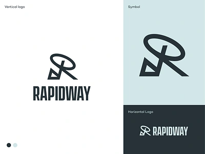 Rapidway logo design ai app icon artificial intelligence branding innovative sustainable solutions logo logodesign logodesigner mark software logo startup branding sustainability symbol tech company logo technology