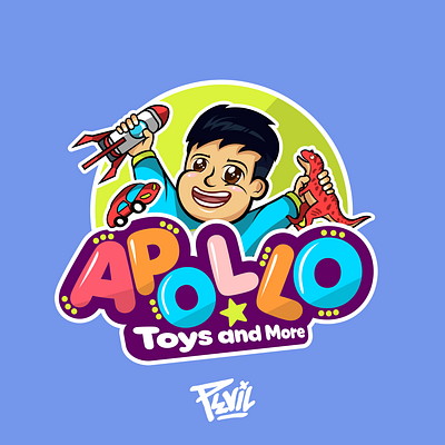 APOLLO TOYS AND MORE design graphic design illustration logo poster vector