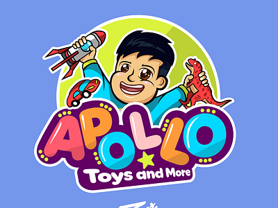 APOLLO TOYS AND MORE design graphic design illustration logo poster vector