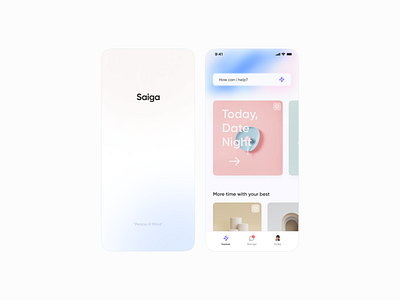 AI Service app design ui ux