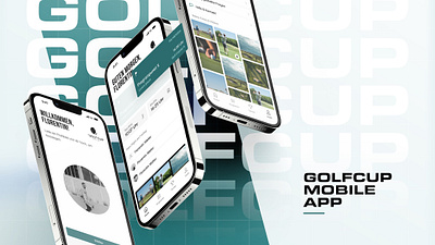 NXT YOU Golfcup App app appdesign branding club app competition app design golf golf app golf cup graphic design green app ui