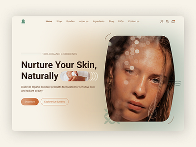 Skin Care Light Mode Web Design UI UX brown cosmetics daily dailyui design ecommerce framer hero section landing page landing page deign light mode makeup product design responsive design skin care ui ui ux uichallange web design website