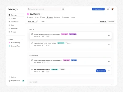 Dashboard UI analaytics clean create task dashboard design illustration product design profile project management saas saas dashboard saas software task manager to do typography ui ui ux user experience ux web app