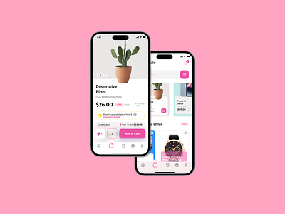 Shopping app ui