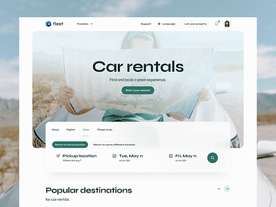 Booking Platform Design - UX/UI booking platform booking website design fightsbooking figma hotelbooking landing page landing page design online booking rentacar rentacarbooking user experience user interface uxui website