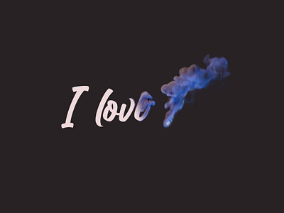 Title Smoke c4d i love you logo pyro smoke text title animation title design