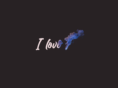 Title Smoke c4d i love you logo pyro smoke text title animation title design