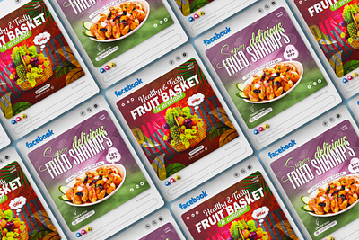 Seafood & fruit social media post design advertising banner banner design branding food food menu fruit graphic design instagram post marketing mockup photo manipulation poster product seafood social media design social media post socialmedia template