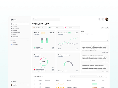 Gemini - Dashboard Design app branding dashboard design dribbbleshot ui uidesigner ux uxdesigner webapp