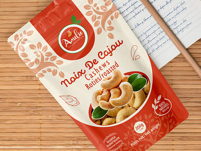 Noix-De-Cajou Cashews Pouch Packaging Design bag packaging brand identity branding cajou cashew cashew bag design cashew packaging cashew pouch creative design dimple pouch design food food pouch minimalist design packaging packaging design pouch bag pouch packaging product packaging simple design