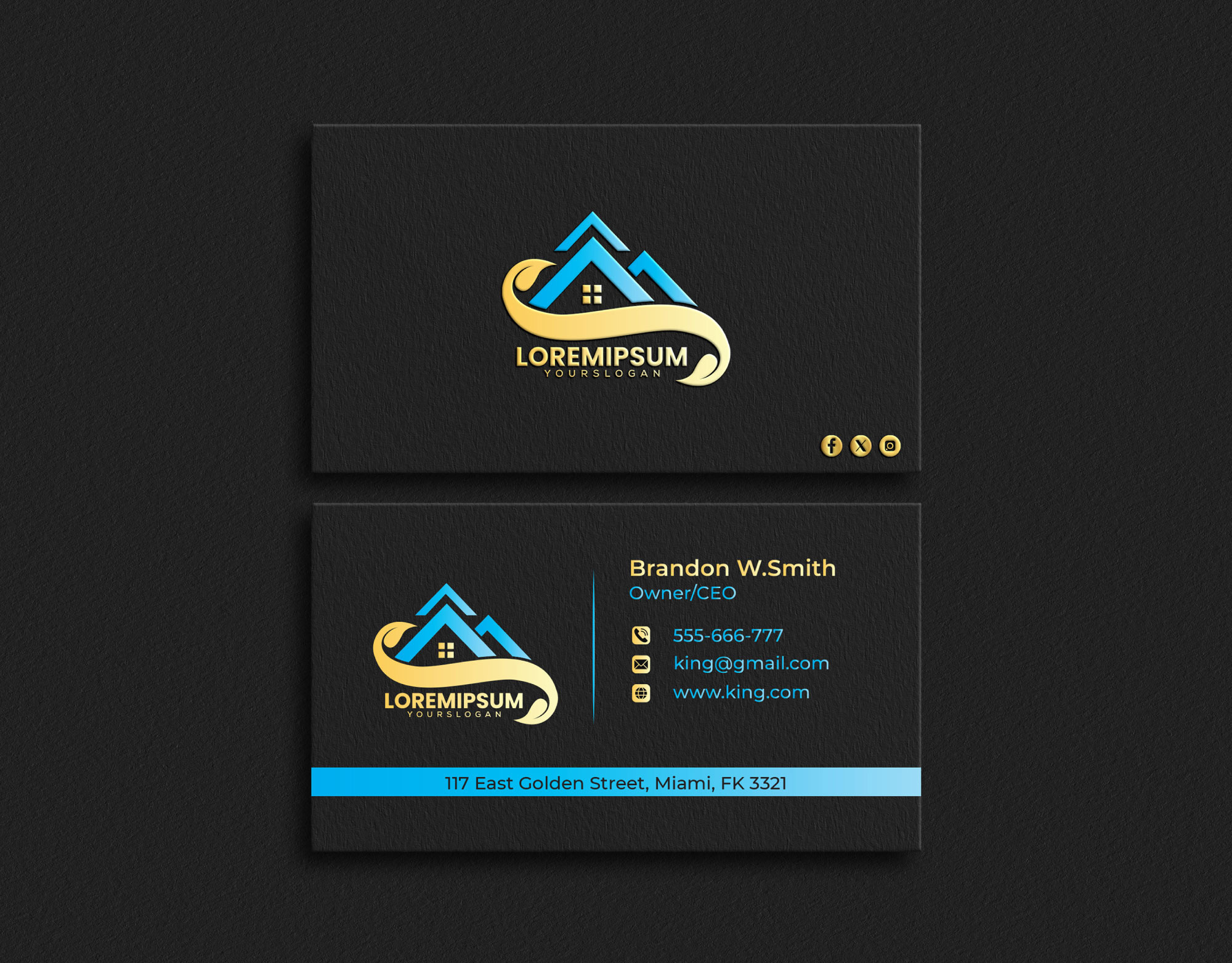 Example of Business Card, Visiting Card Design