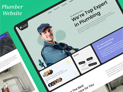 Plumbing Services Website customer experience emergency plumbing figma template home maintenance landing page local services mobile responsive online booking plumber website plumbing services responsive design service marketplace service provider ui ui design uiux ux ux design web design website template