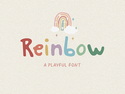 Reinbow Font comic cute font funny handwritten kids playful sans typeface typography