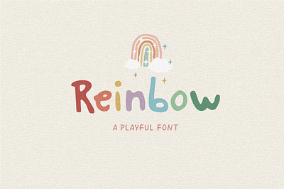 Reinbow Font comic cute font funny handwritten kids playful sans typeface typography