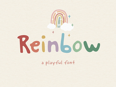 Reinbow Font comic cute font funny handwritten kids playful sans typeface typography