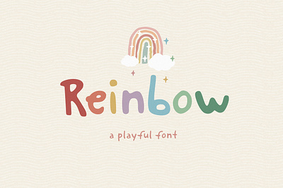 Reinbow Font comic cute font funny handwritten kids playful sans typeface typography