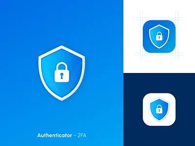 Authenticator-2FA app icon 2fa authenticator animation app icon auth icon authenticator authenticator app authkey authenticator app icon branding graphic design icon ios ios icon ios14 line icon logo logo design mac icon passkey projects ui