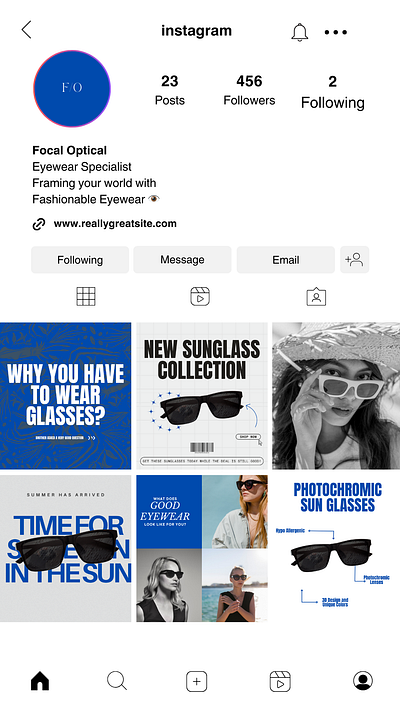 Social media post design for eye wear company branding graphic design socialmediapost