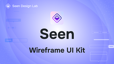 Seen Wireframe UI Kit - Published on Figma Community design system seen design lab seen ui kit ui ui kit web design widgets wireframe ui kit wow rakibul wowrakibul