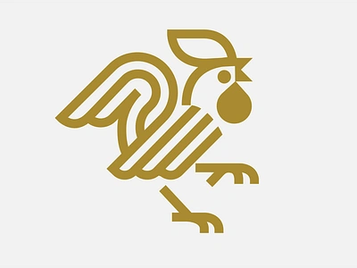 LOGO - ROOSTER birds branding chicken design egg farms graphic design icon identity illustration logo marks rooster roosters symbol ui