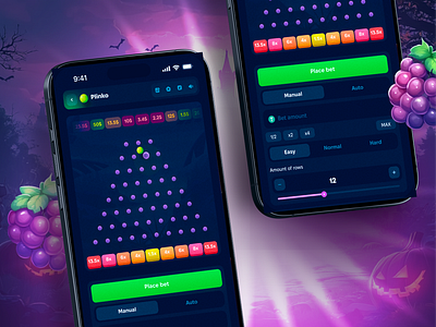 Plinko app app ui betting casino casino app casino mobile csgo gambling gambling app game game originals game ui in house game mobile app mobile first online game originals plinko plinko gambling plinko game plinko ui