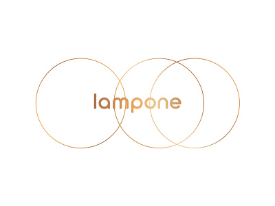 Lampone logo brand branding design gold industrial interior lamp logo logomark logotype mark typography