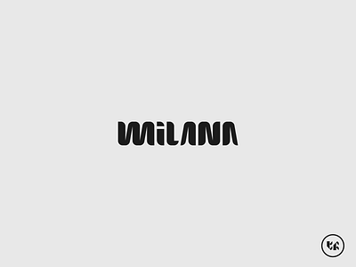 Milana brand logo businesslogo clothinglogo creativelogo flatlogo foodlogo iconlogo wordmarklogo