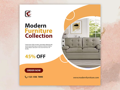 furniture banner branding cover graphic design photoshop po post poster