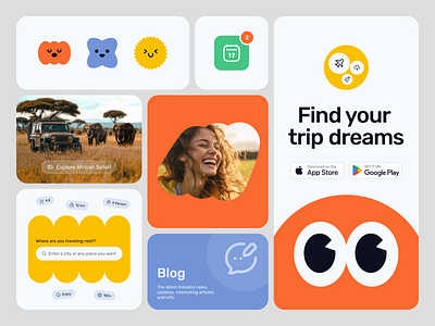 Travel App UI/UX Concept adventure app app design booking app design graphic design interface journey mobile design startup travel travel agency travel app travel booking travel service traveling trip ui ux webdesign