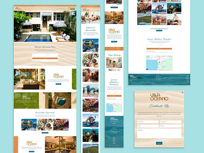 Villa Oceano - Branding and Website branding design development graphic design identity logo tropical vacation web web design