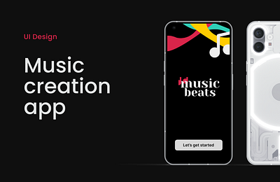 On Boarding of a MUSIC Creation App designthinking digitaldesign interactiondesign landingpage responsivedesign ui uiinspiration usability userjourney uxprocess uxstrategy wireframing