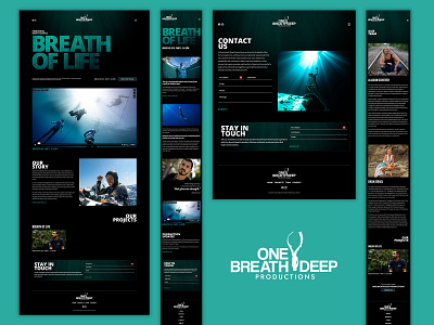 One Breath Deep - Branding and Website brand branding coding development graphic design identity design web design website