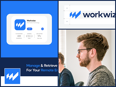 Workwize - Logo Design bento brand brand identity branding color palette creative information technology logo logo design management outcraft agency product remote saas typography ui ui design visual identity workforce workwize