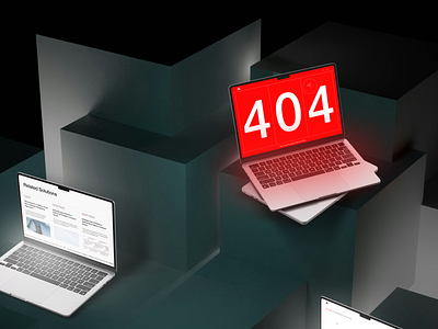 404 error page Jackson Holcomb LLP 404 bachoodesign branding clean error page interface mockup page not found red ui website