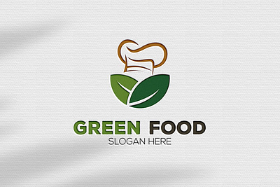 Green Food Logo Design app branding design graphic design green food green food logo illustration logo typography ui ux vector