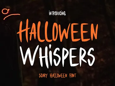 Halloween Whispers Font font design fonts free font halloween horror scary type design