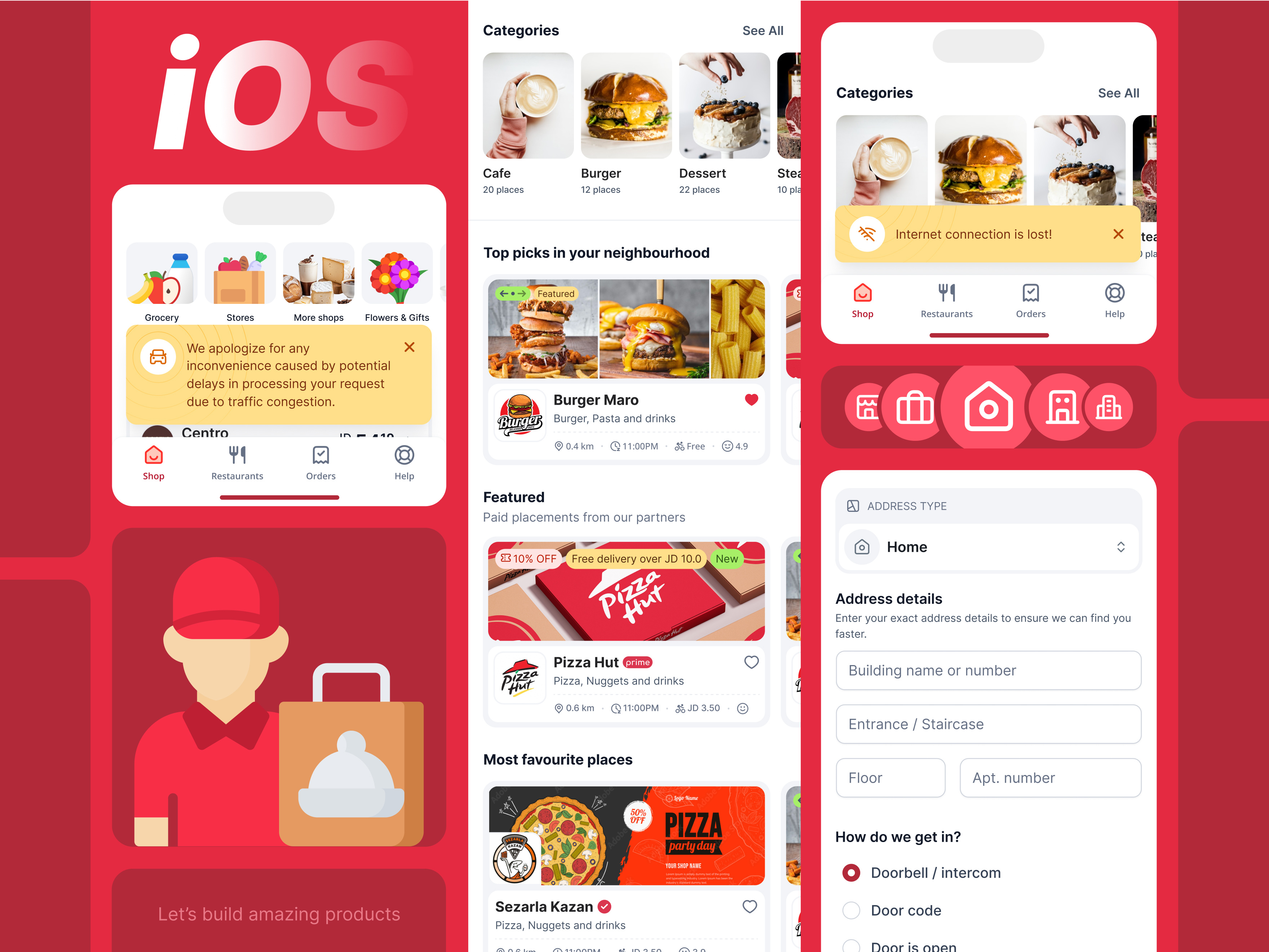 Example of 🍔 Food Delivery App - iOS