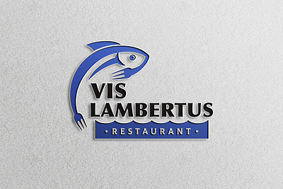 Vis Lambertus - Restaurant branding cafe custom logo design fish logo fishing graphic design illustration lettering logo logo design restaurant logo tuna typography ui vector