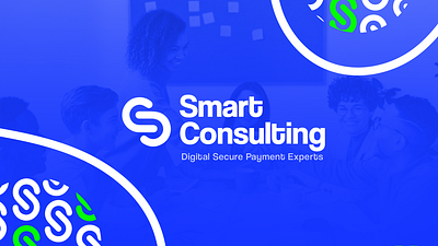 Smart Consulting Branding Logo blue bold branding electric flat france french graphic design green illustrator it line art logo logotype modern pattern payment experts security smart vector