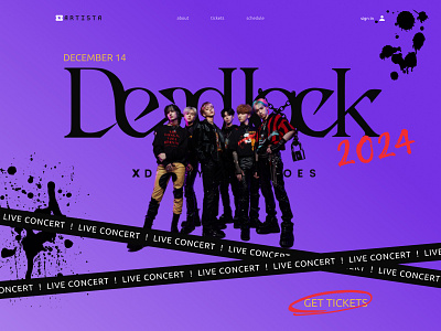 DeadLock Concert Post Concept concept design ui ui design ux ux design uxui web webdesign