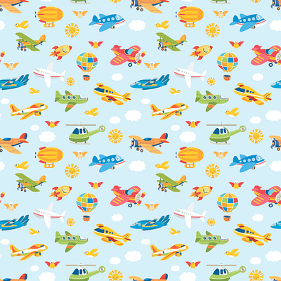 plane design graphic design pattern design seamless pattern