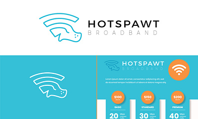 Hotspawt Broadband Logo business logo design elegant logo logo logo design minimal logo modern logo timeless logo