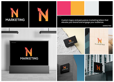 Letter N Logo, Agency Logo, Monogram Logo, Brand Identity Design brand