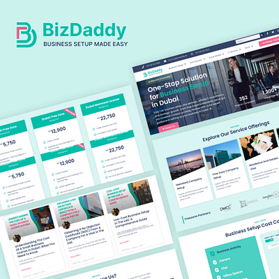 Bizdaddy - Website bizdaddy business design designer figma framer photoshop product design ui ux web design webflow website youtube