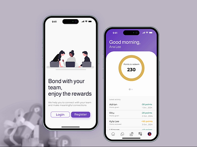 Reward redemption - app design app design ui ux